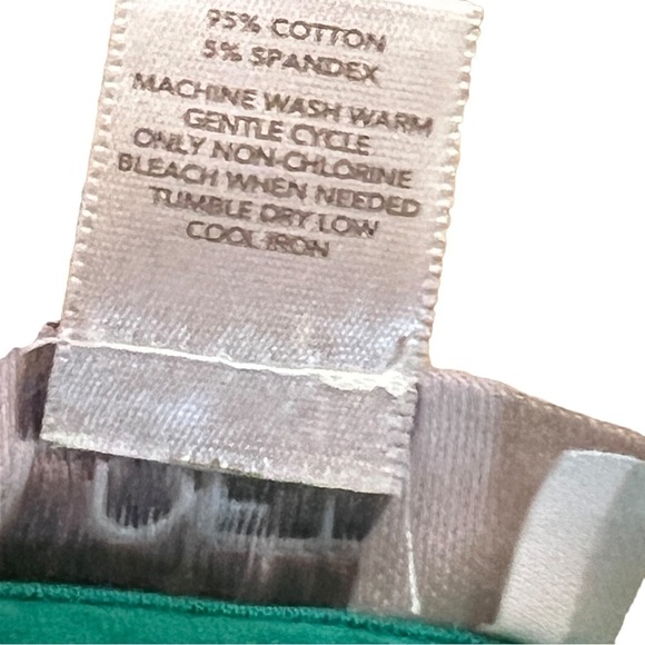 Ann Taylor LOFT Green & White Striped Dress, Summer Dress, Size Medium - Picture 12 of 13